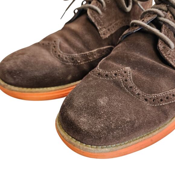 Cole Haan Mens Lunargrand Wingtip Suede‎ Oxford Shoes Size 10.5 Brown Orange main image 12